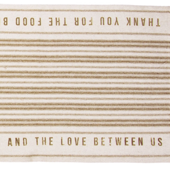 Table Runner Everyday Thank You for the Food 56" Fall Harvest Thanksgiving - Picture 5 of 6